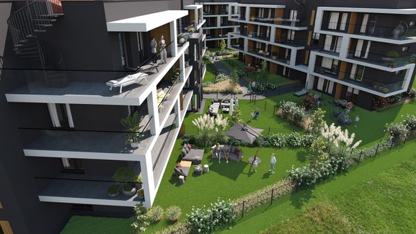 Rzut Krzesławickie Tarasy - Mieszkanie na sprzedaż, Kraków, Wzgórza Krzesławickie, 504746  PLN