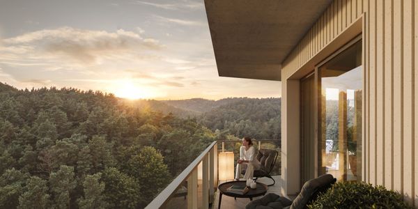 Rzut Leśna Góra - Mieszkanie na sprzedaż, Gdańsk, Brętowo, 677217  PLN