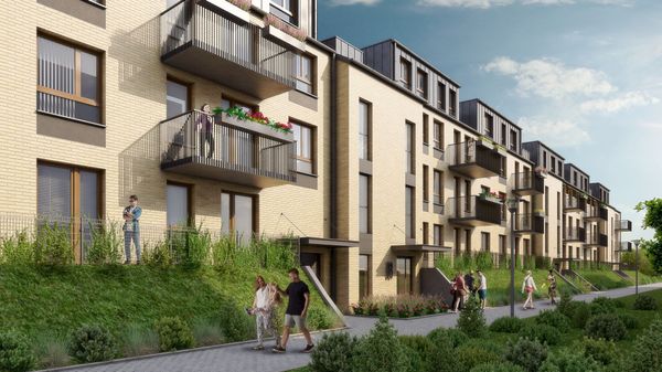 Rzut Bogatyńska Apartamenty - Mieszkanie na sprzedaż, Wrocław, Fabryczna, 557900  PLN