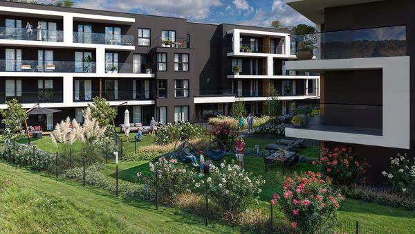 Rzut Krzesławickie Tarasy - Mieszkanie na sprzedaż, Kraków, Wzgórza Krzesławickie, 714405  PLN