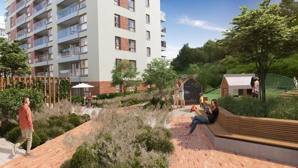 Rzut Perspektywa - Mieszkanie na sprzedaż, Gdańsk, Aniołki, 1865123  PLN