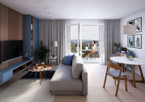 Rzut Warszawska - Mieszkanie na sprzedaż, Gdańsk, Ujeścisko-Łostowice, 560190  PLN