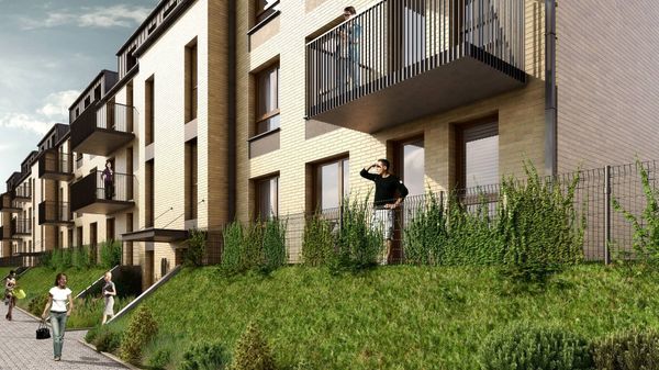 Rzut Bogatyńska Apartamenty - Mieszkanie na sprzedaż, Wrocław, Fabryczna, 584900  PLN