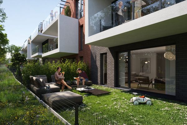 Rzut River Park - Mieszkanie na sprzedaż, Kraków, Bronowice