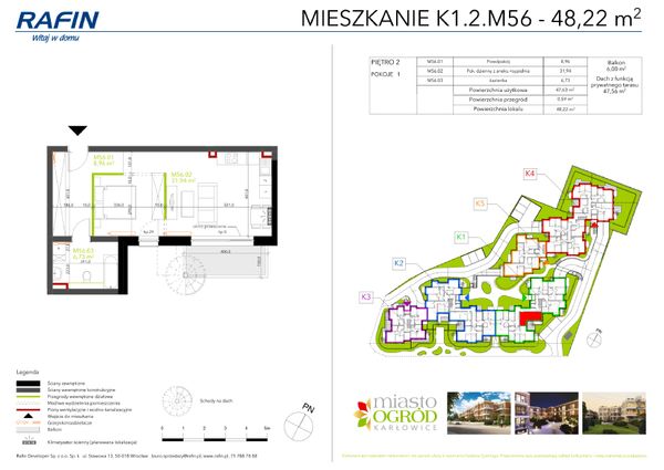 Rzut Miasto Ogród Karłowice - K1.2.M56