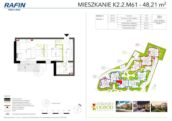 Rzut Miasto Ogród Karłowice - K2.2.M61