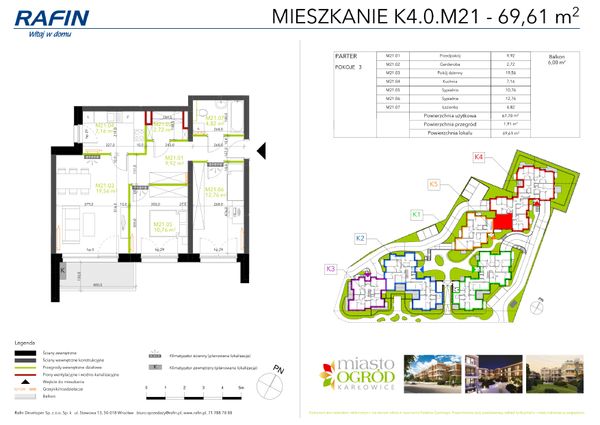 Rzut Miasto Ogród Karłowice - K4.0.M21