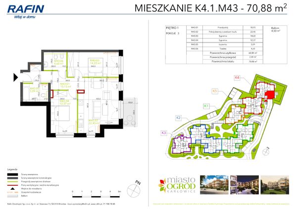 Rzut Miasto Ogród Karłowice - K4.1.M43