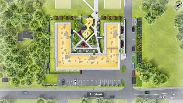 Rzut Osiedle Przy Ryżowej - Mieszkanie na sprzedaż, Warszawa, Ursus, 715350  PLN