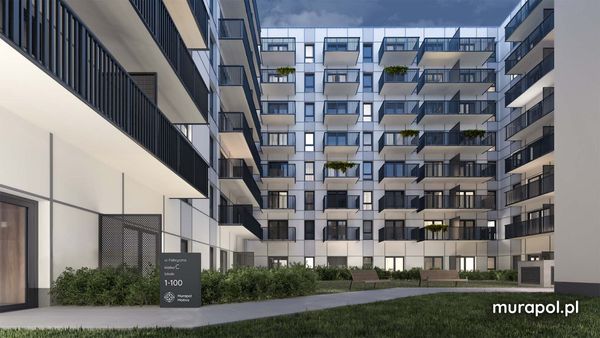 Rzut  Murapol Motivo - Mieszkanie na sprzedaż, Wrocław, Fabryczna, 582016  PLN