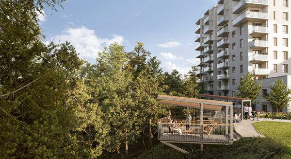 Rzut Leśna Góra - Mieszkanie na sprzedaż, Gdańsk, Brętowo, 893040  PLN