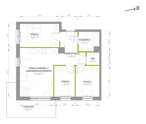 Rzut Południe Vita - B4.03.49