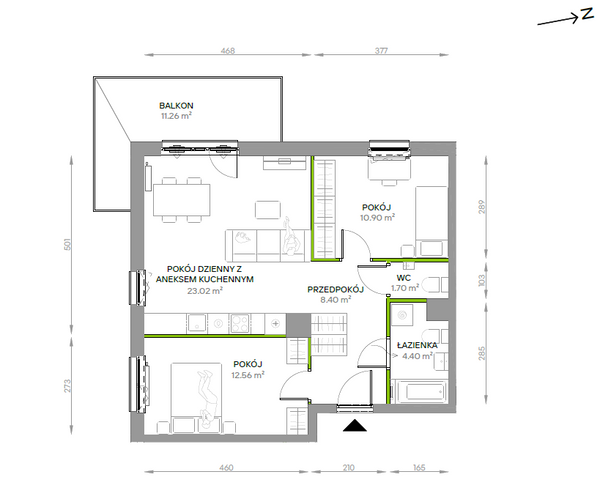 Rzut Południe Vita - B6.02.37