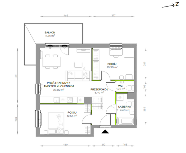 Rzut Południe Vita - B6.03.50
