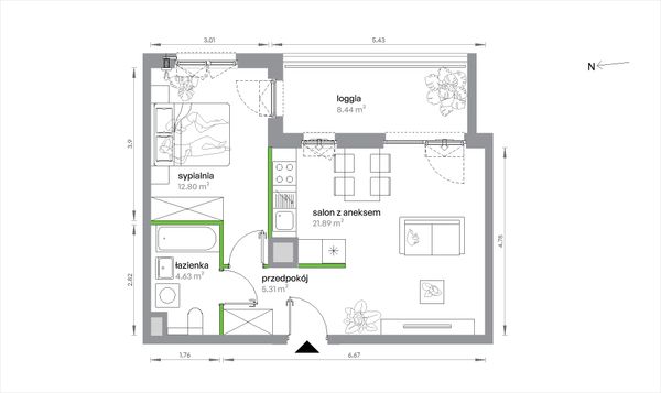 Rzut Sochaczewska Vita - 1/A/2/3