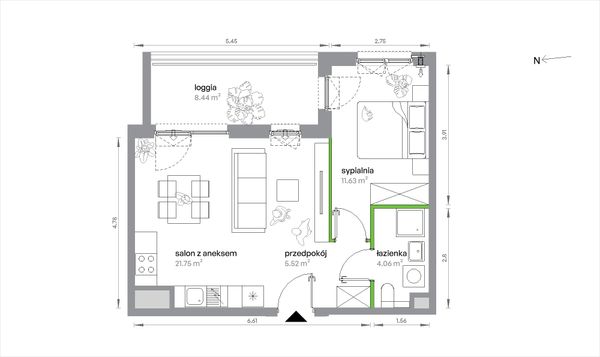 Rzut Sochaczewska Vita - 1/A/2/4