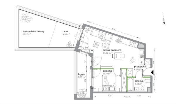 Rzut Sochaczewska Vita - 1/A/2/7