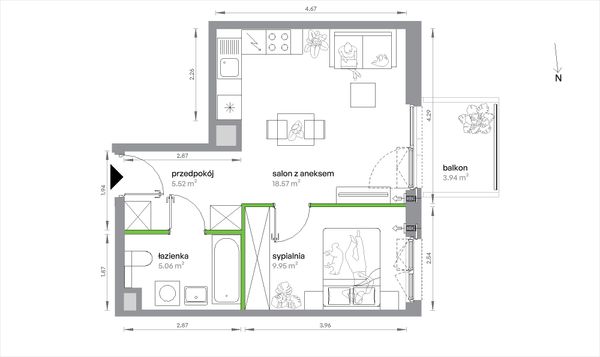 Rzut Sochaczewska Vita - 1/A/2/9