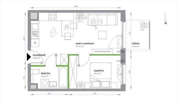 Rzut Sochaczewska Vita - 1/A/2/12