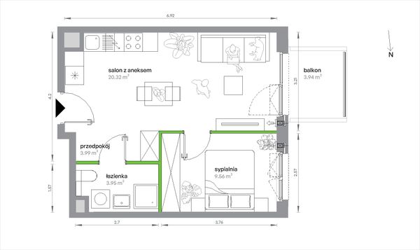 Rzut Sochaczewska Vita - 1/A/2/13
