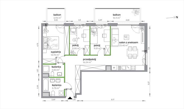 Rzut Sochaczewska Vita - 1/A/3/1