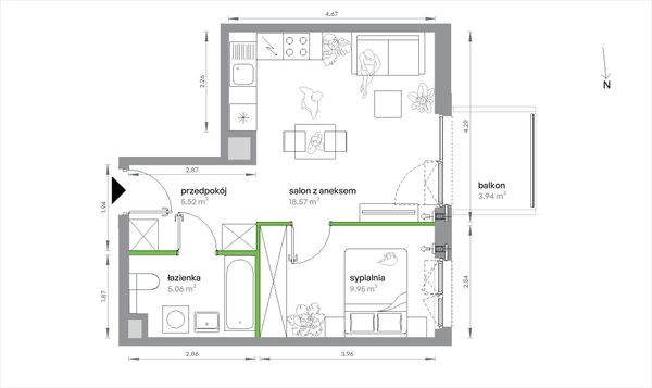 Rzut Sochaczewska Vita - 1/A/3/9