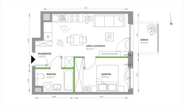 Rzut Sochaczewska Vita - 1/A/3/10