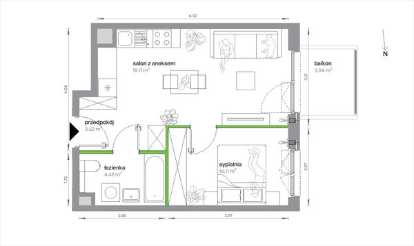 Rzut Sochaczewska Vita - 1/A/3/11