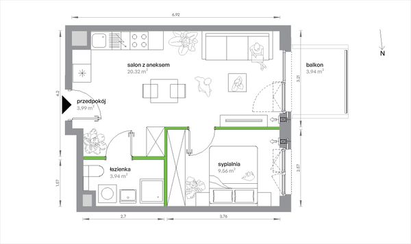 Rzut Sochaczewska Vita - 1/A/3/13