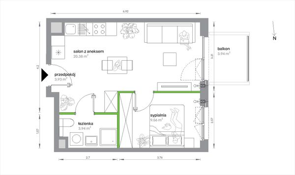 Rzut Sochaczewska Vita - 1/A/4/1