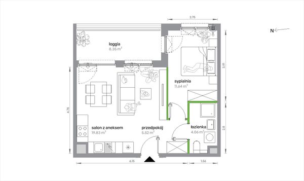 Rzut Sochaczewska Vita - 1/A/4/4