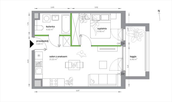 Rzut Sochaczewska Vita - 1/A/4/6