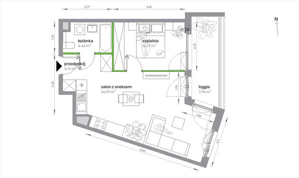 Rzut Sochaczewska Vita - 1/A/4/7