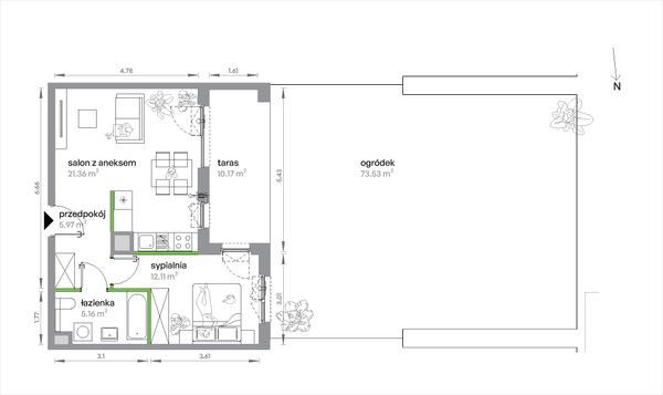 Rzut Sochaczewska Vita - 2/B/1/3