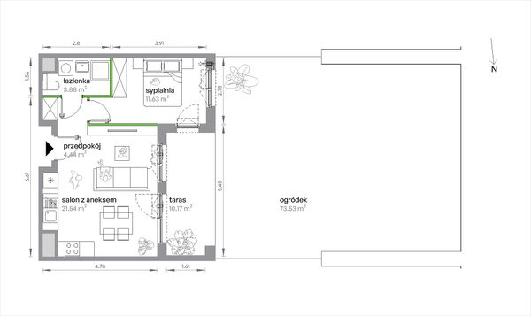 Rzut Sochaczewska Vita - 2/B/1/2