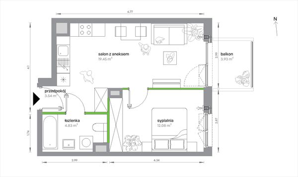 Rzut Sochaczewska Vita - 2/A/2/1