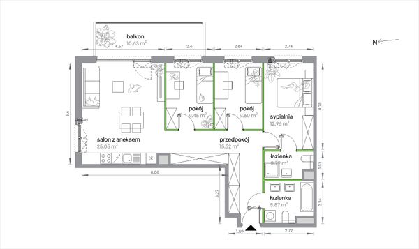 Rzut Sochaczewska Vita - 2/B/2/3