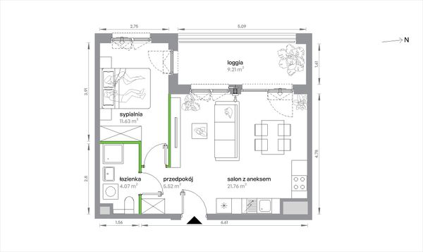 Rzut Sochaczewska Vita - 2/B/2/9