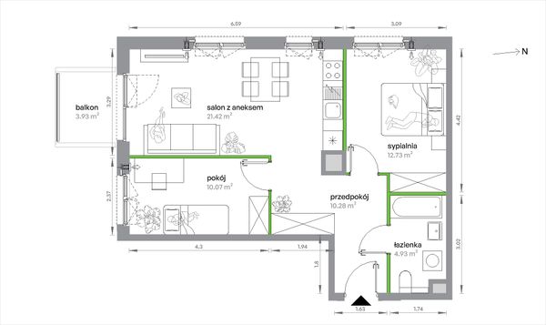 Rzut Sochaczewska Vita - 2/A/3/5