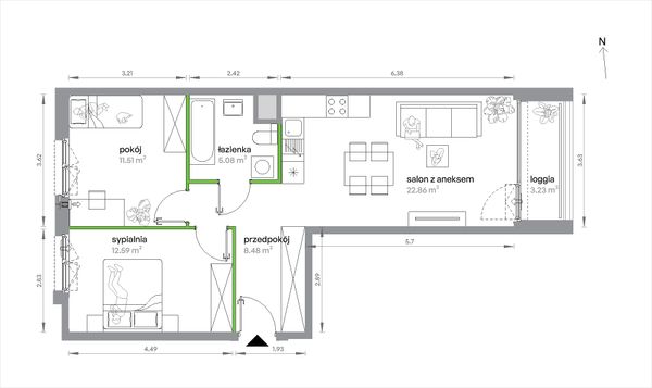 Rzut Sochaczewska Vita - 2/A/3/1