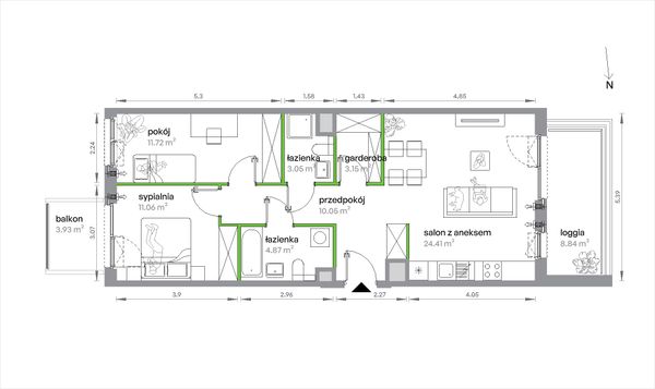 Rzut Sochaczewska Vita - 2/B/3/7