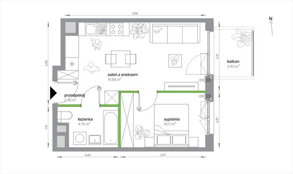 Rzut Sochaczewska Vita - 2/B/3/4