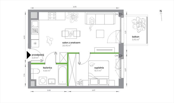 Rzut Sochaczewska Vita - 2/B/4/4