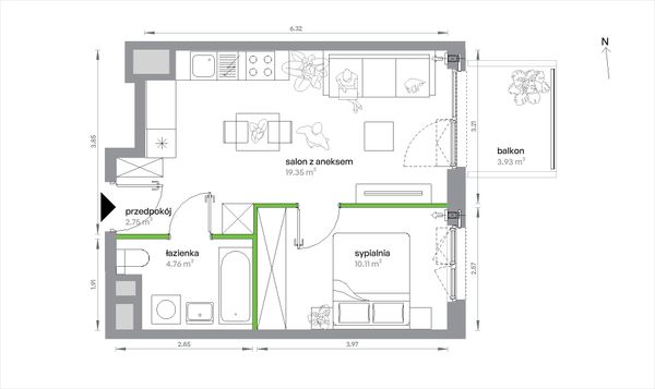 Rzut Sochaczewska Vita - 2/B/4/3
