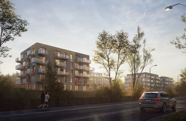 Rzut Tutaj Bunscha - Mieszkanie na sprzedaż, Kraków, Dębniki, 581552  PLN