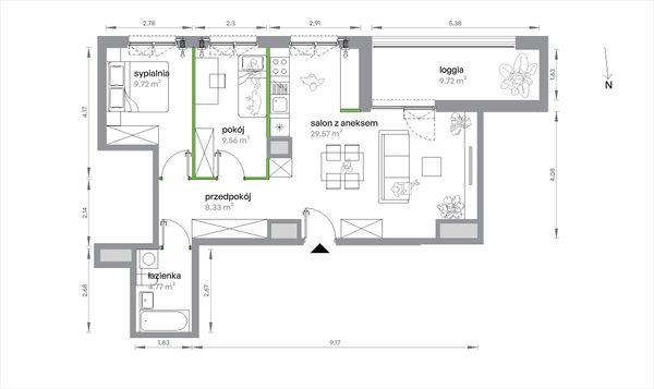 Rzut Sochaczewska Vita - 2-A-4-3