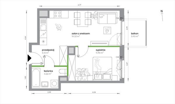 Rzut Sochaczewska Vita - 2-A-4-2