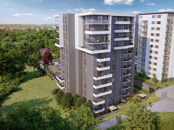 Rzut Osiedle przy Malborskiej - Mieszkanie na sprzedaż, Kraków, Podgórze Duchackie, 817252  PLN