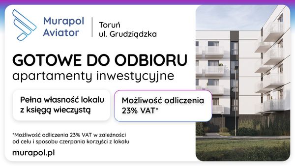 Rzut Murapol Aviator - Mieszkanie na sprzedaż, Toruń, Koniuchy, 397712  PLN
