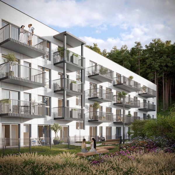 Rzut Zbożowa - Mieszkanie na sprzedaż, Gdynia, Cisowa, 613682  PLN